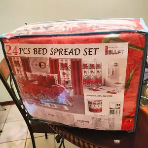 24 PCS BED SPREAD SET