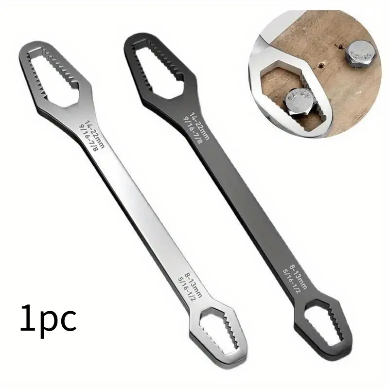Universal Torx Wrench 3 17mm 8 22mm 5mm Thickness Self Tightening Adjustable Wrench Board Double Head Torx Spanner Hand Tools