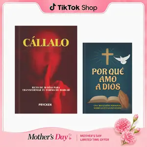 Prycken Combo de entrenamiento de 30 días: "CÁLLALO" + "POR QUÉ AMO A DIOS" | Prácticas diarias + preguntas de devoción | Domina el momento y la manera de hablar.Suitable for personal growth enthusiasts. An ideal gift for couples and friends. tiktokshopsp