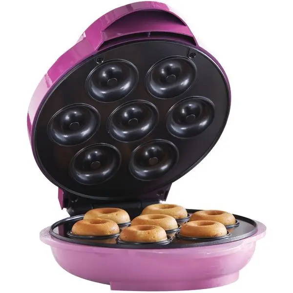 Brentwood Compact Corded Mini Donut Maker - Small-Size Specialty Kitchen Appliance for Easy Donut Preparation