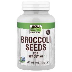 NOW Foods Real Food, Broccoli Seeds, 4 oz (113 g)