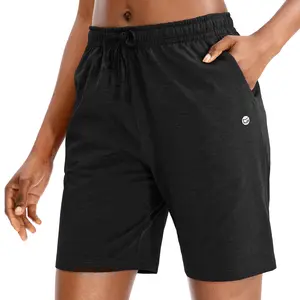 G Gradual Women's Bermuda Shorts Jersey Shorts with Deep Pockets 7" Long Shorts for Women Lounge Walking Athletic