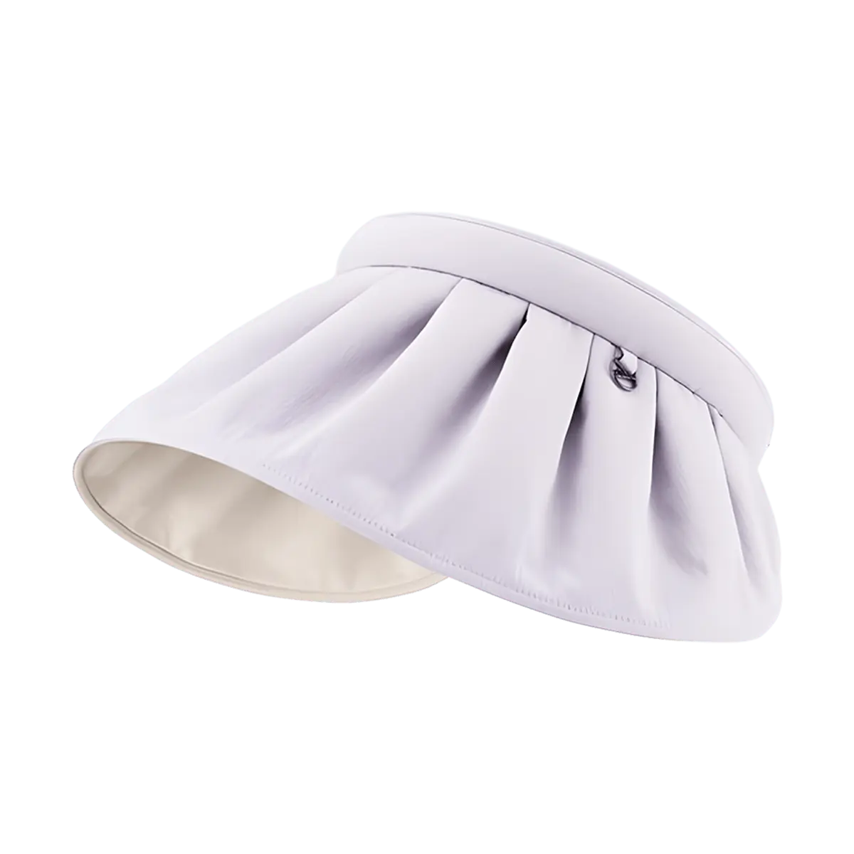 Beneunder 【Adjustable Straps】Wide Brim Roll-up Sun Hat Sun Visor  Purple