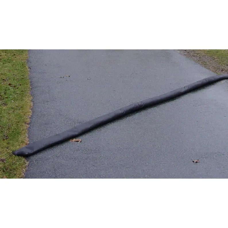ABSORBENT QD610-1 Superabsorbent Flood Barrier, 10' Long Swelling Water-Diverting Tool, Outdoor Water Blocker for Driveway Use, Swells, Problem Water