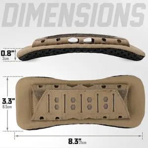 Outdoor Tactical Shoulder Pad Multifunctional Shoulder Protector Breathable Tactical Vest Cushion Anti-Slip Laser Cut Backpack Shock Absorbing Strap Pads Tactical Accessories