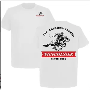 Winchester The American Legend Cowboy T-Shirt, Full-Color Tee Since 1866, Archery & Hunting Lifestyle Shirt forOutdoor Enthusiasts & Western Heritage Fans graphic quarter zip men lemon demon clothes cotton gift gorlock destroyer tshirt