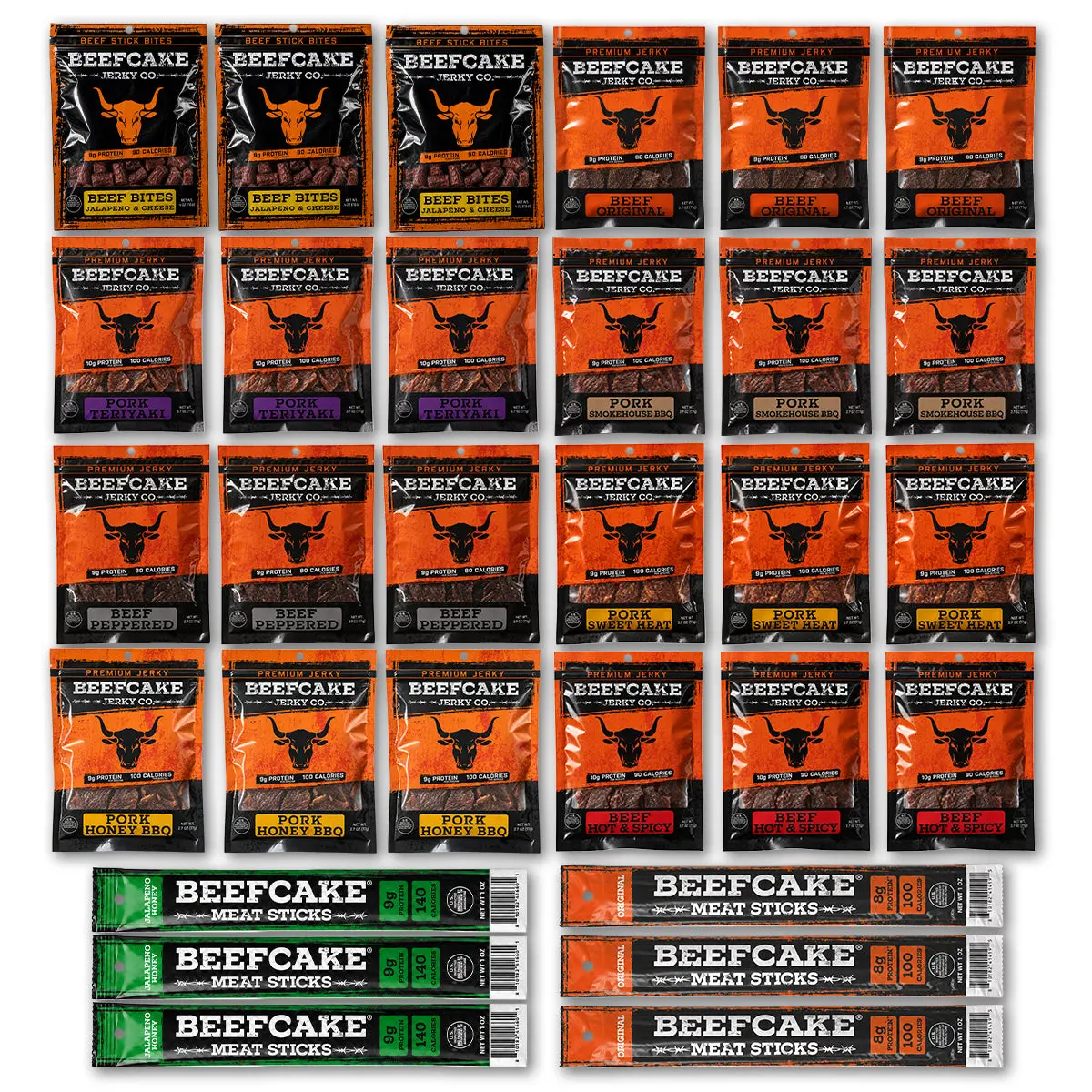 Big Jerky Guy Bundle (24 Bags + 6 Sticks)