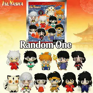 Viz Media Official Inuyasha Blind Bag Keychain Classic Anime Collectible 3D Bag Clip Mystery Kagome Sesshomaru Figure Keyring Manga Fan Gift Room Decor Accessory Random Surprise Pick ONLY SELL 1PC