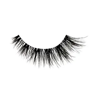 Tigress® False Eyelashes - Full Lash Strip Cat Eye & Volume Lashes Look Like Eyelash Extensions for Glam Makeup Faux Silk Fiber 32mm Full Length
