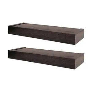 High & Mighty 18 Inch Modern Floating Shelf Holds Up To 15 Pounds, Espresso