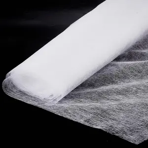 Double Sided Fusible Web, 43.3inch x 6yard Light Weight Fusible Interfacing for Sewing, Iron  Non-Woven Interfacing Fabric for Fabric Applique and DIY Craft Making