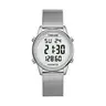 TIMEURE Women's Stylish 36mm Metal Sensor Digital Watch - Stainless Steel Round Buckle, Portable Fitness Watch, 30m Water-Resistant, Pedometer, Calorie Tracker, Distance Tracker, Powersaving Mode, No Charging Needed, Gifts for Women,watches