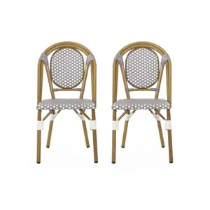 Bellemave  FRENCH BISTRO CHAIR(Set of 2) our chair set brings the streets of Paris to your outdoor space.