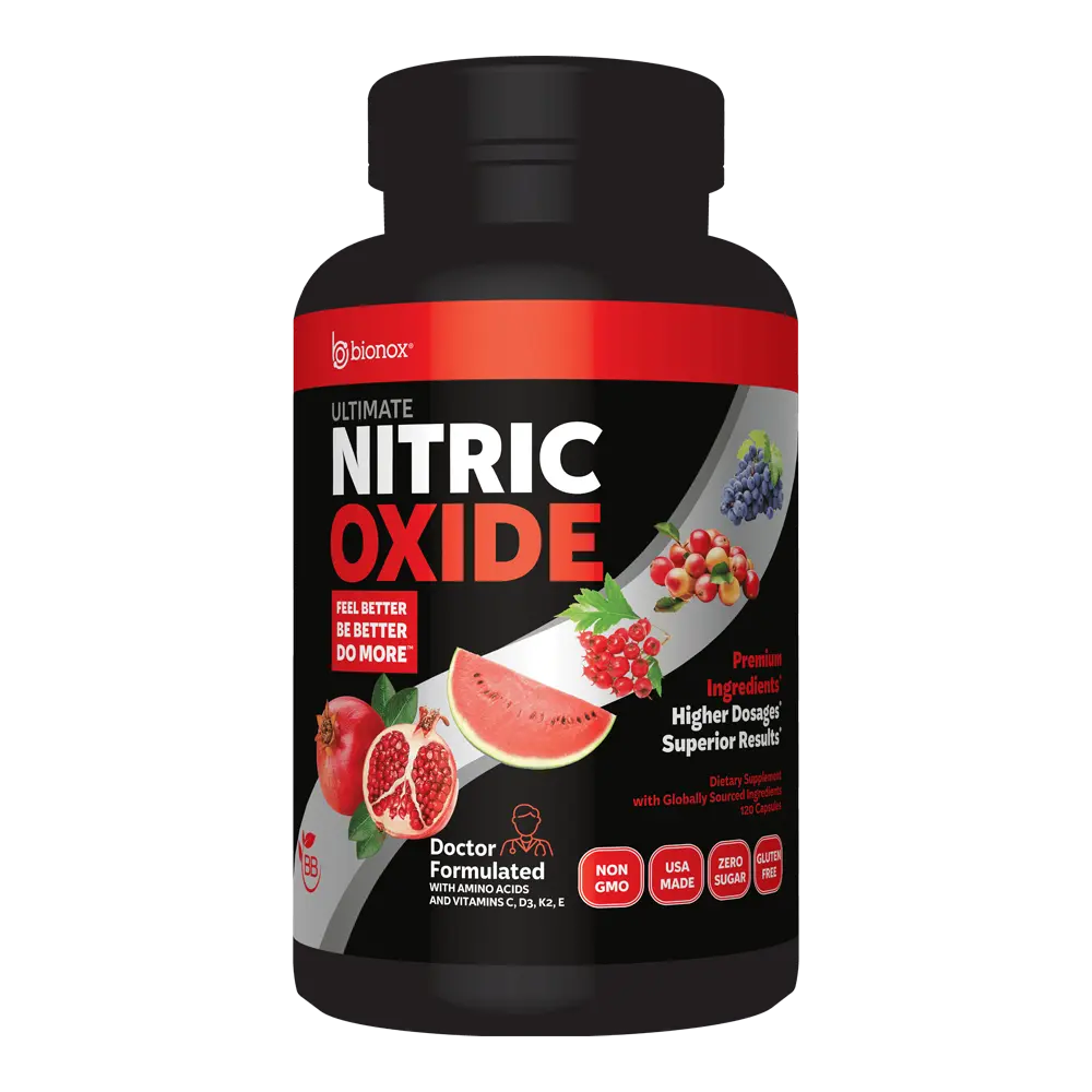 Ultimate Nitric Oxide Capsules - The Most Powerful NO Booster, Designed To Extend Energize Enhance Your Energy Drive and Stamina