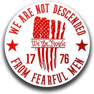 We The People 1776 Vinyl Decal Sticker for Cars Trucks Windows Bumpers Walls Laptops Cups Etc - Cars, Trucks, Laptops, Coolers, Toolboxes, Windows & More Waterproof Vinyl Sticker
