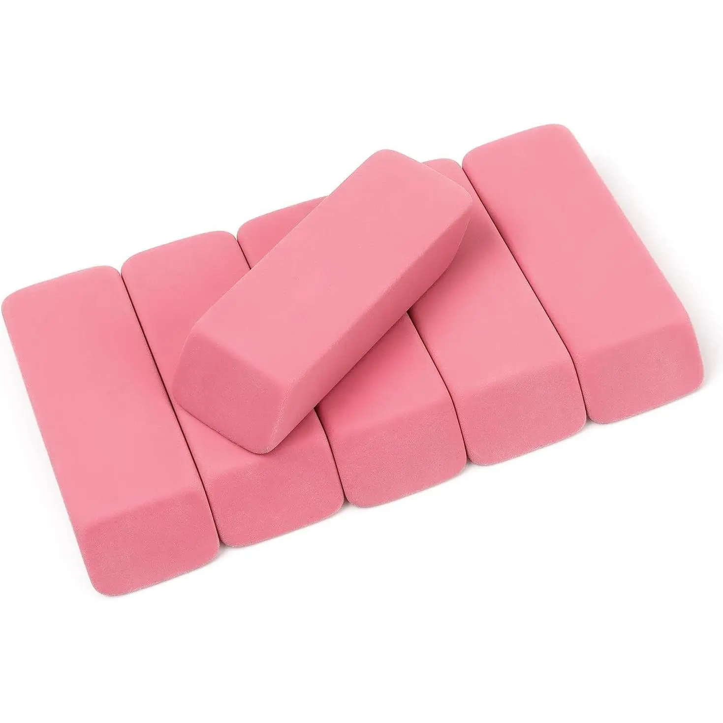 Erasers, Pink Pencil Erasers for Drawing, Artist Eraser, Large, Pack of 6