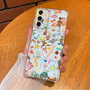 Colorful Curious George Phone Case For SAMSUNG GALAXY A14 A15 A16 A25 A26 A34 A35 A36 A53 A54 A55 A56 4G 5G Gift Ideas Anti-drop Cellphone Protective Shell Soft Transparent Shockproof Mobile Phone Cover