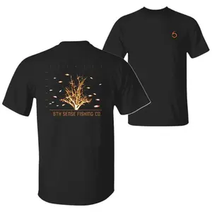 Sonar Strike Orange 6th Sense T-Shirt, Fishing Lure Graphic Tee, Soft Cotton Blend Angler Apparel, Bass Fishing Shirt for Men & Women, Fisherman Gift