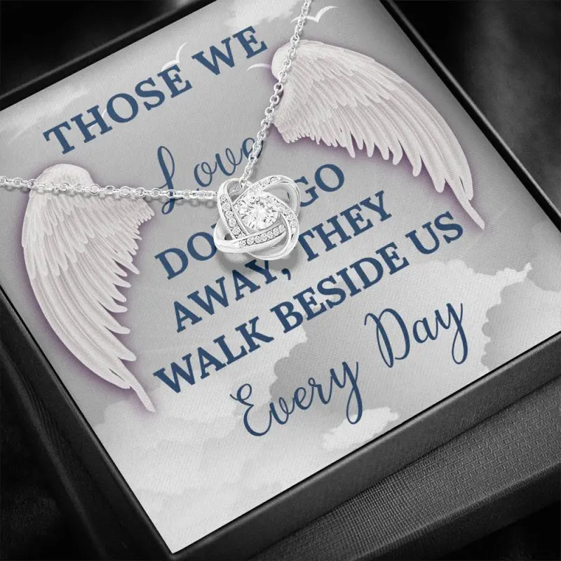 Personalized Memorial Necklace Birth Flower Necklace with Wing Memorial Jewelry Bereavement Wing Memorial Loss of a Loved One
