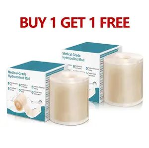 [Buy 1 Get 1 Free] PUMKOT Hydrocolloid Roll for Wound Care-Extra Large Cuttable Self Adhesive Waterproof Wound Care Tape for First Aid, Blister Healing, Acne & Pimple Patches Replacement Healthcare acne pimple patch bandaids