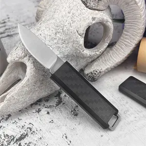 MINI Pocket Folding Knife 8Cr13Mov Blade Nylon Fiber Handle EDC Outdoor Hiking Camping Fishing Multifunctional Tools Gifts for Men