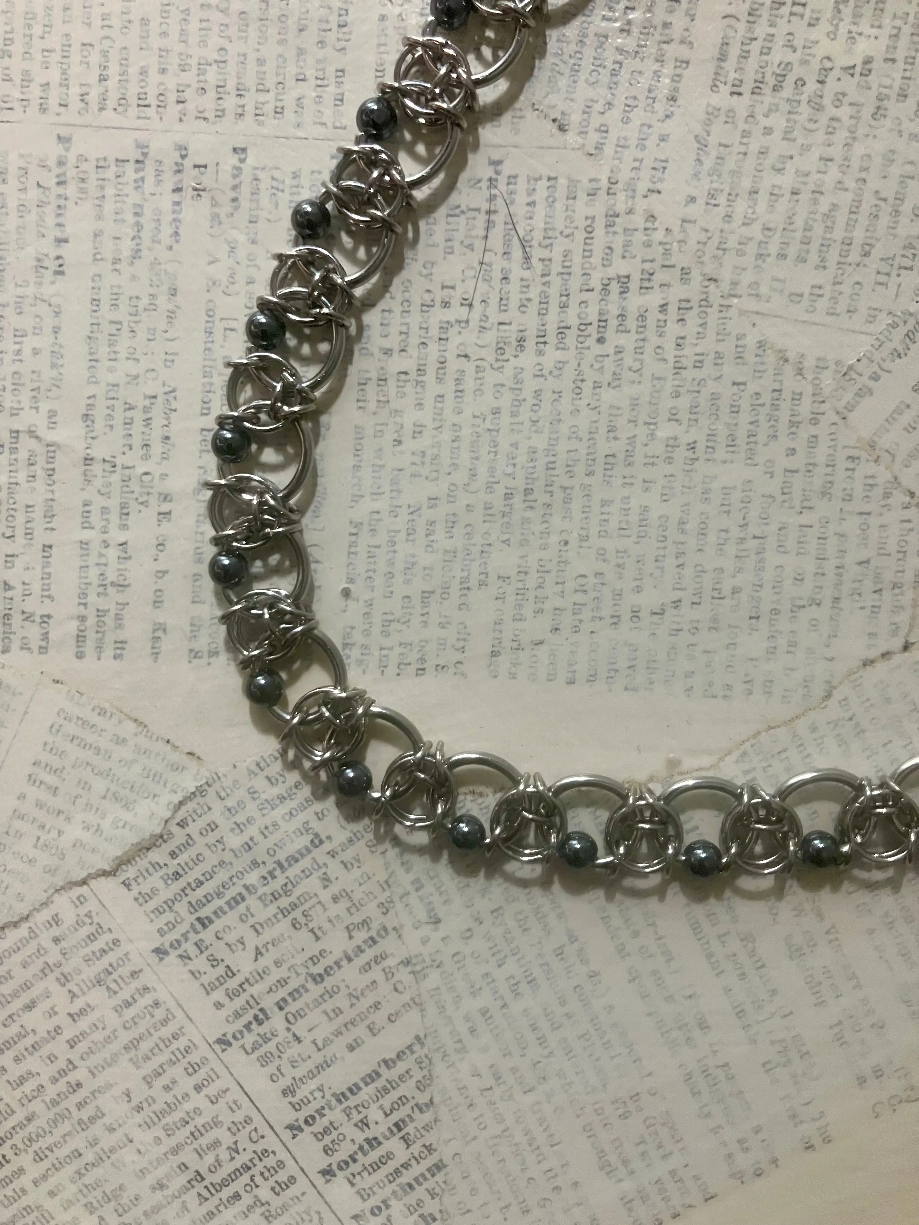 Chainmaille CBR choker necklace