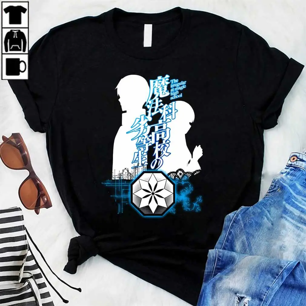 Vintage Funny Art The Irregular At Magic High School T-Shirt Cotton Menswear