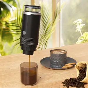 Portable Electric Espresso Machine, Automatic Capsule Coffee Maker, Hot & Cold Brew, Compatible with K-Cups & Grounds, Travel-Friendly Design, Coffee Equipment