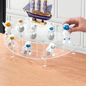 Three-Tier Acrylic Display Stand, Perfume Organizer, Elegant Desktop Holder, Cake & Anime Model Showcase, Acrylic Display Risers, Ca Prop 65 Compliant