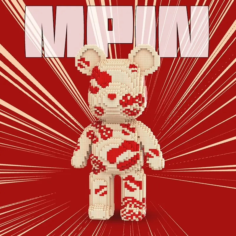Mpin Building Block , 43cm High Bear Building Block set, Building Blocks Set, Diy Building Model, Creative DIY Assembly Plaything, Unisex Gift Recommendation, Home Decor, Building Sets