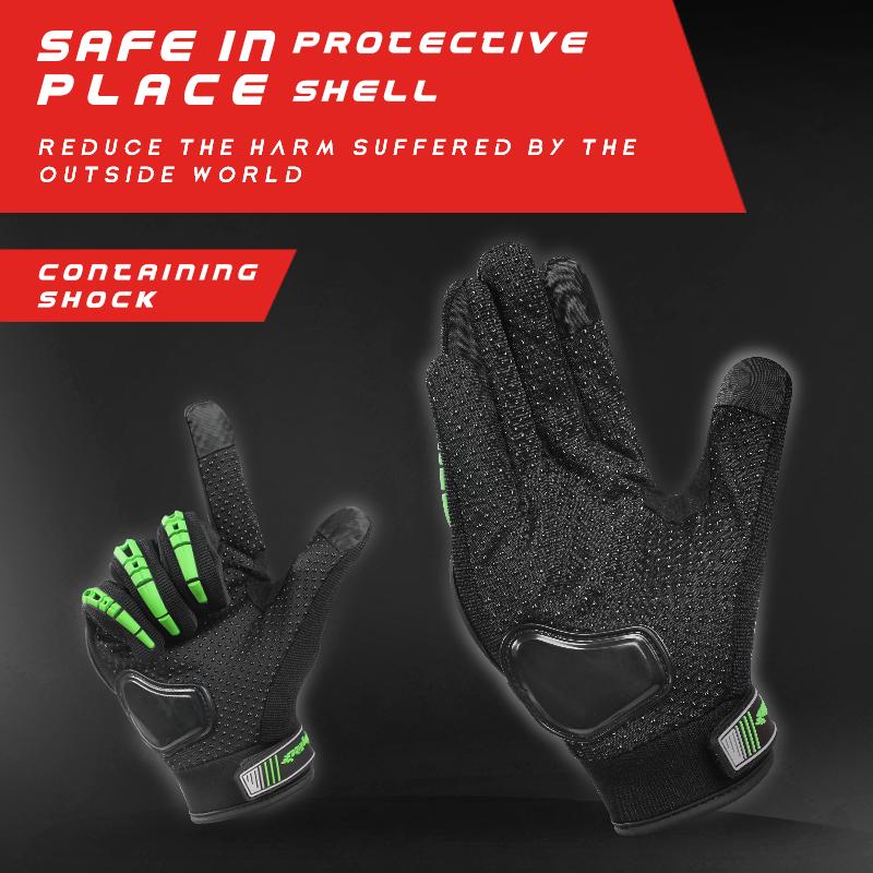 Wear-resistant and non-slip motorcycle riding gloves for men and women, breathable for all seasons, touchscreen compatible, protective and crash-resistant, ideal for outdoor motocross