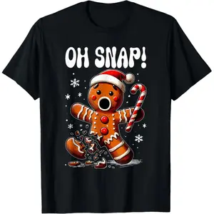 Funny Christmas Gingerbread Man Outfit Pajama T-Shirt