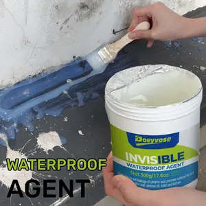 Waterproof Agent, 500g/300g/100g with Tool, Transparent Texture, Waterproof Anti-Mold, Anti Leak, Durable Long-Lasting, Hydrophobic Sealant, Invisible Waterproof Sealant