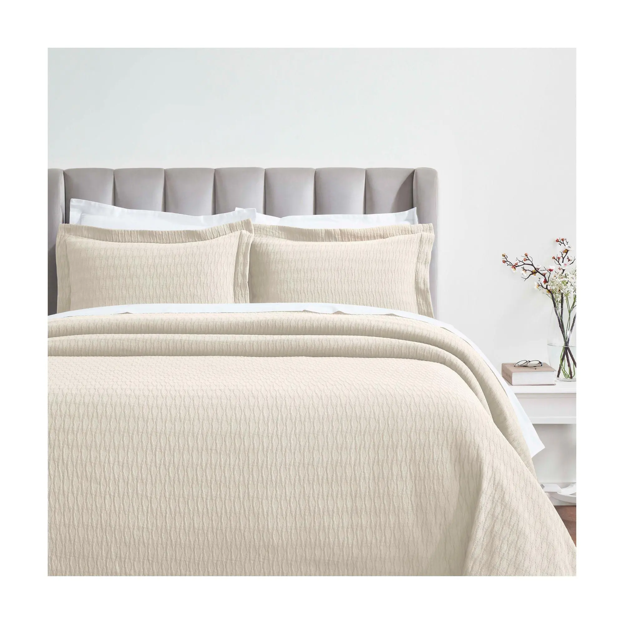 Superior Calvert Cotton Bedspread & Sham Set, Cal King