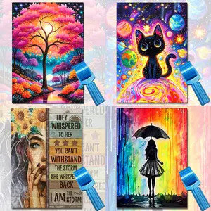 Buy A Diamond Painting And Get A Roller Straightening Tool For Free. 5d Diamond Painting Kit Featuring Landscapes, Flowers, And Portraits—DIY Embroidery And Rhinestone Art Set For Decorating Living Rooms, Bedrooms, And Office Walls.
