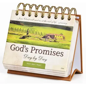 Motivational Calendar - Daily  Quote Calendar, 5.3" x 4.85", Undated Flip Calendar for Desk,  Verse Perpetual Desk Calendar, Christian Desk Decor with Retro Thick Paper, Hardbound