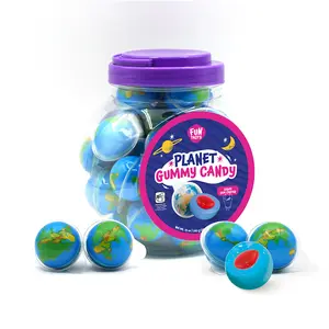 Funtasty Earth Planet Gummy Balls Candy with Jam Center, (30 Count) Funtasty Earth Planet Gummy Balls Candy with Jam Center, (30 Count)