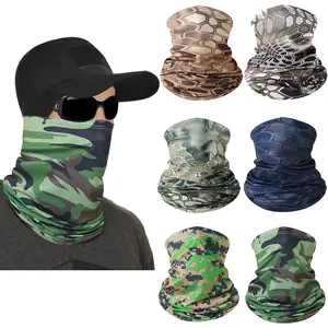 6 Pack  Gaiter Bandana  Mask Summer UV Protection Cool  Clothing Sun Scarf Cover  for Men and Women,Outdoor
