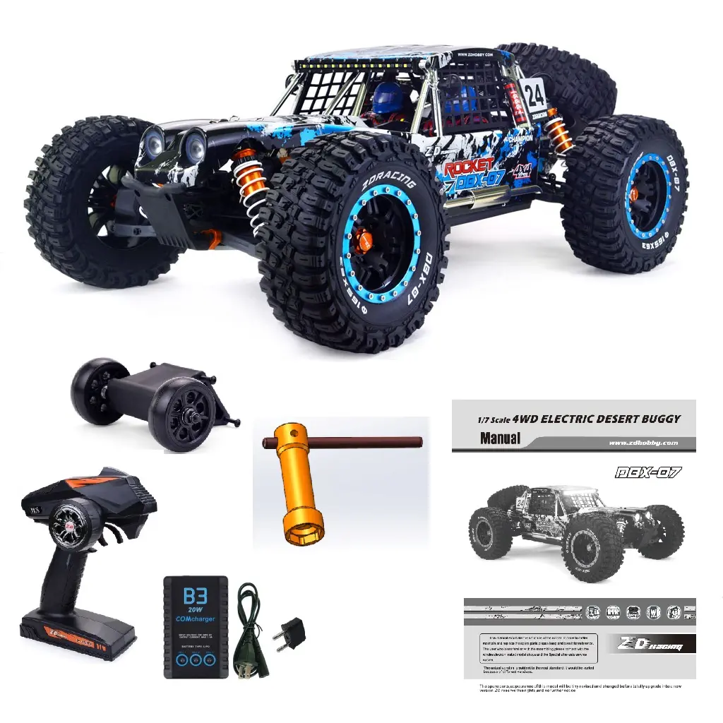 1/7 Large Scale Size Brushless Motor RC Car - High-Speed Radio-Controlled Cars, Durable Construction Electric Toy for Adult Hobby Enthusiasts, Outdoor Racing, Rc Cars, Unisex