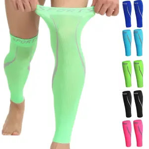 2pcs One Size Fits All Compression Leg Sleeves, Elastic Calf Sleeves, Breathable Calf Sleeve Socks, Calf Support Sports Compression Socks For Marathon Running, Football, Basketball, Riding Sports, Gym, Hiking, Fitness And Weightlifting