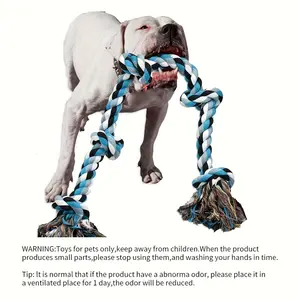 Durable Polyester Dog Rope Toy, High Strength Tug-Of-War Rope, Suitable for Chewers, Teeth Cleaning, Large Dogs, Play and Exercise