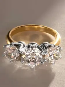1 PC Glamorous Cubic Zirconia Ring Artificial Zircon Rings For Women Wedding Engagement Valentine's Day Party Gift Engagement Rings