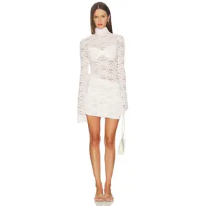 Bananhot Francisca Mini Dress in Cream Lace