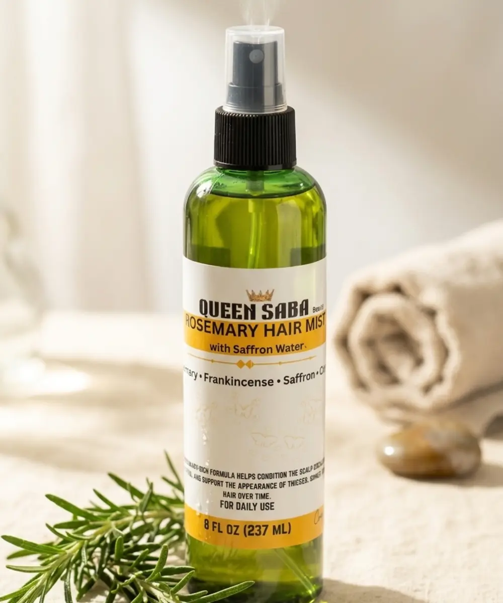 Rosemary, Frankincense & Saffron Herbal Hair Mist Botanical Scalp Elixir