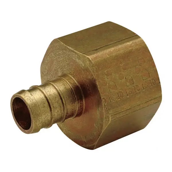 Upgrade your plumbing projects with the SharkBite 3/4 in. PEX x 3/4 in. D FNPT Brass Adapter – a top choice for professional plumbers and DIY homeowners alike