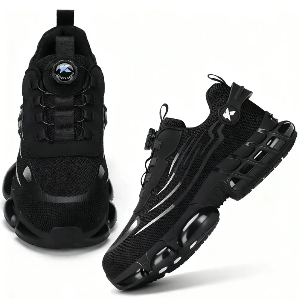 Indestructible Steel Toe Work Shoes for Men – Lightweight Safety Sneakers with Puncture-Proof Sole & Composite Toe