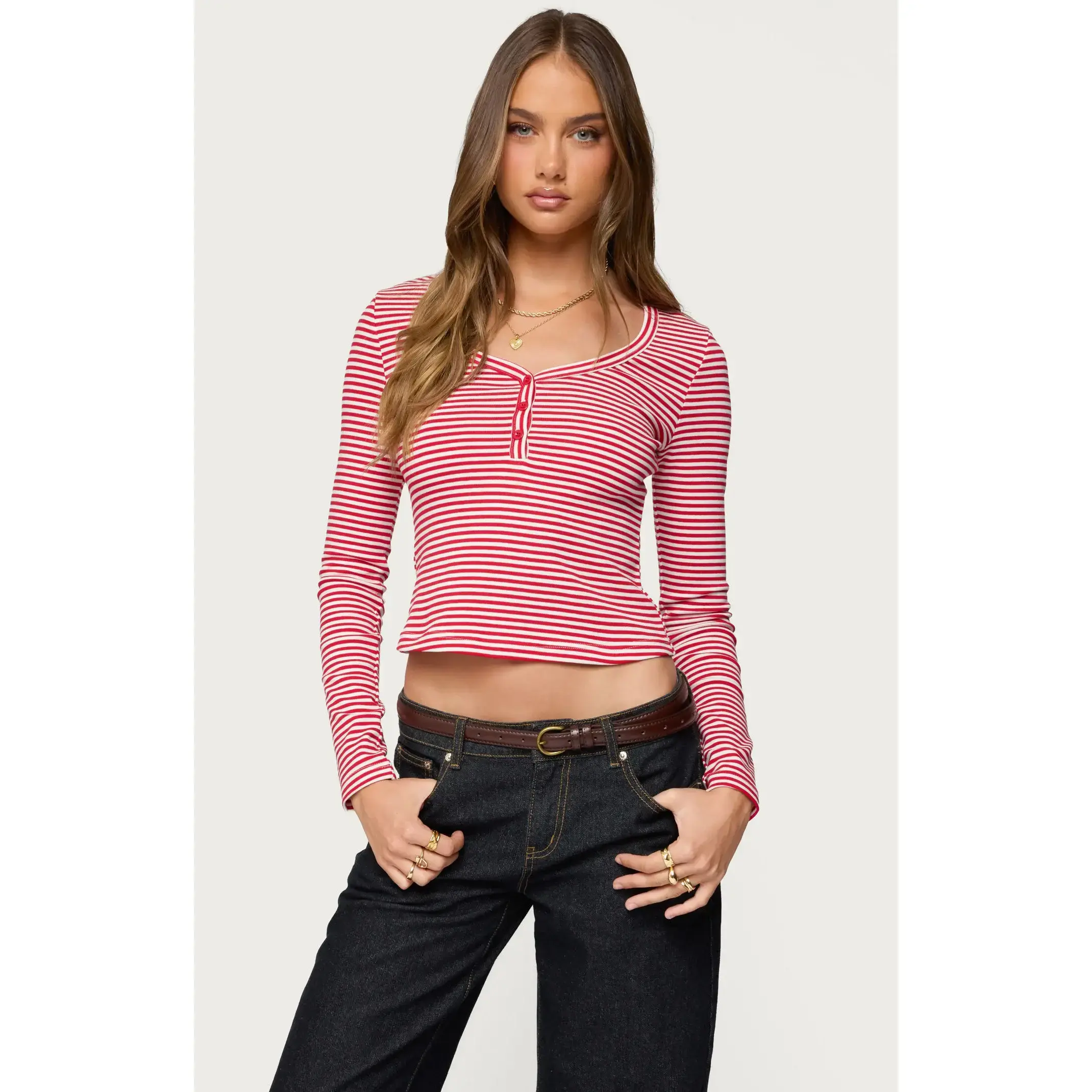 Edikted Women's Jocelyn Striped Top