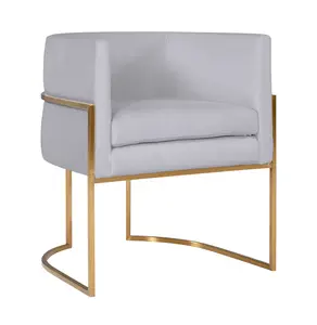 Giselle Performance Velvet Dining Chair with Gold Base Giselle Performance Velvet Dining Chair with Gold Base