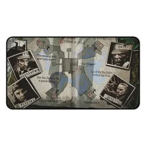 Zombies Desk Mats – Black Ops-Inspired Loading Screens (Kino, Origins, Tranzit, Ascension) – Black Ops-Inspired Loading Screen Design, Gaming Items, Shi No Numa Mouse Pad