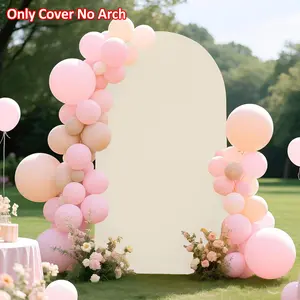 Pure Color U-Shaped Elastic Half-Round Archway Frame, Perfect for Birthday Parties and Wedding Decor, Indoor/Outdoor Scenic Background, Wedding Arched Backdrop